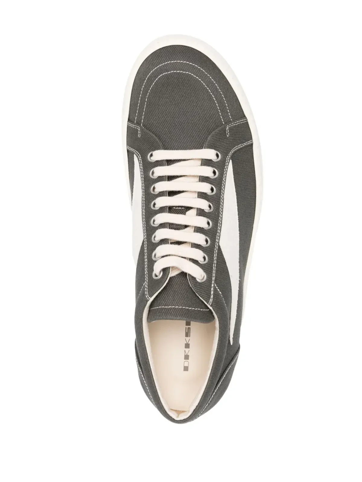 Rick Owens DRKSHDW ヴィンテージ ロー・トップ レザー スニーカー - 画像4