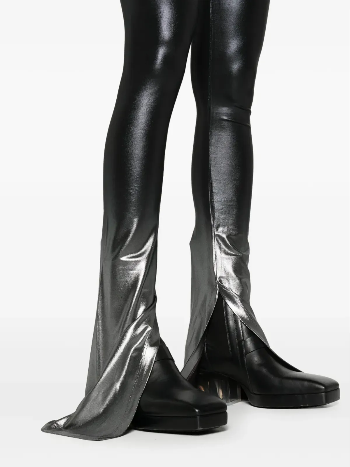 Rick Owens Lilies カーメン メタリック フレアパンツ - 画像5