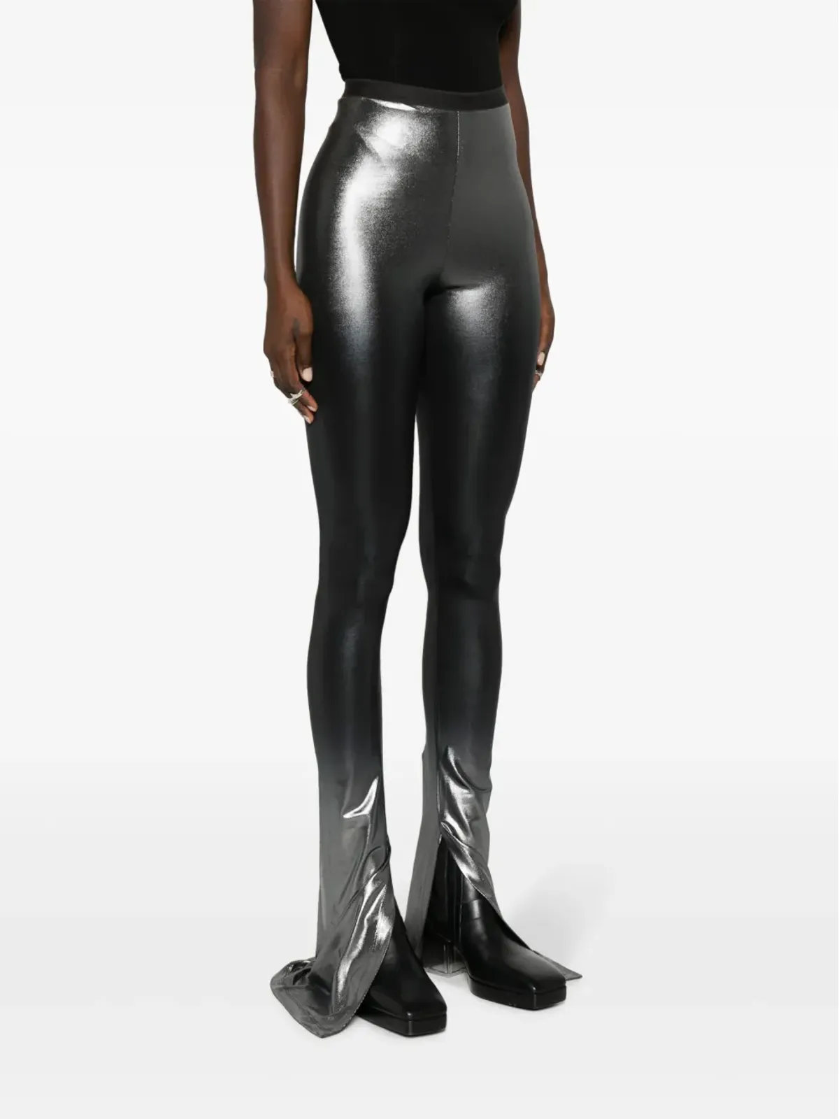 Rick Owens Lilies カーメン メタリック フレアパンツ - 画像3