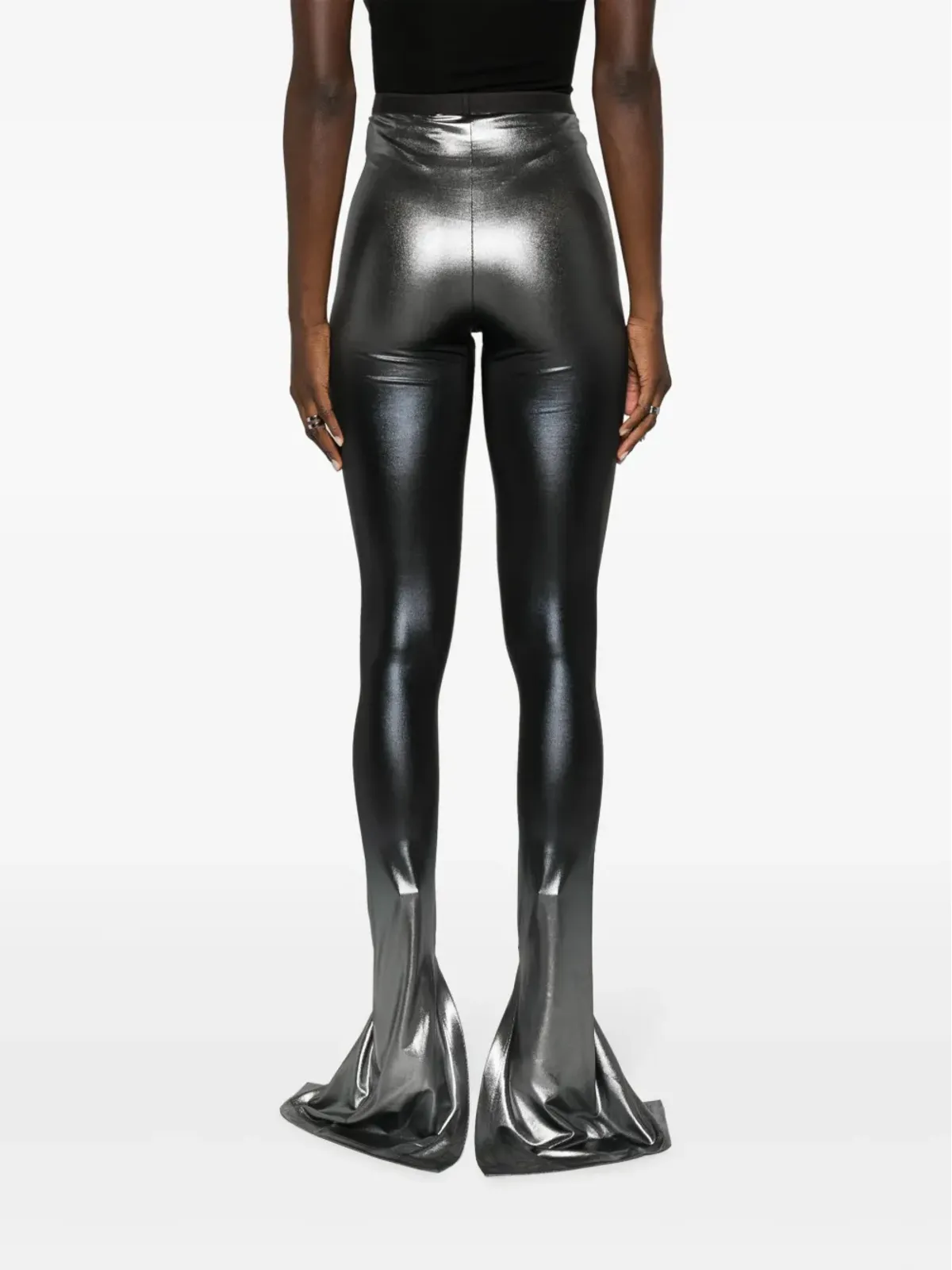 Rick Owens Lilies カーメン メタリック フレアパンツ - 画像4