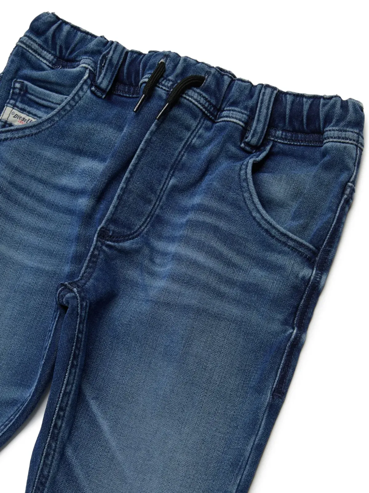 Diesel Kids ドローストリングウエストのスキニー・ジーンズ - 画像3