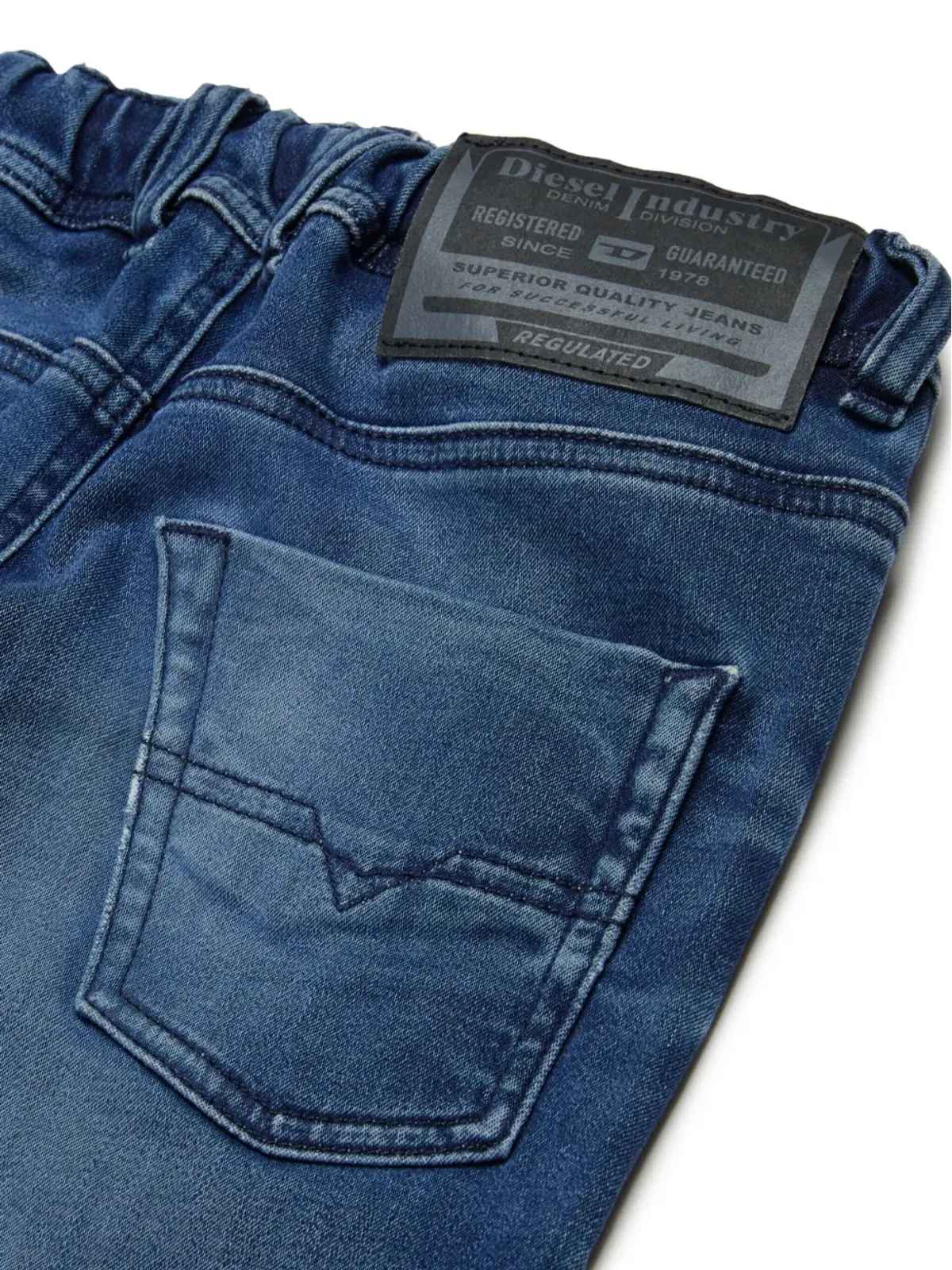 Diesel Kids ドローストリングウエストのスキニー・ジーンズ - 画像4