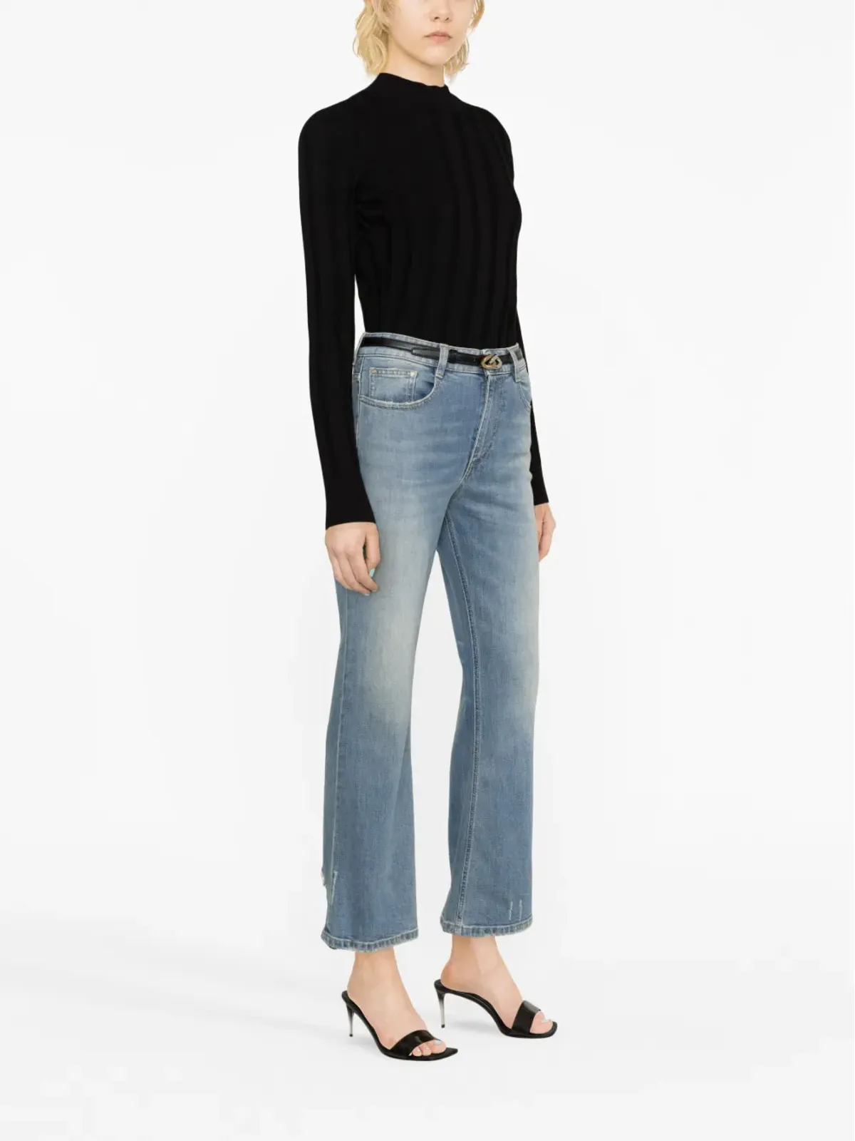 Stella McCartney 石洗い加工 ブーツカットジーンズ - ブルー - 画像4