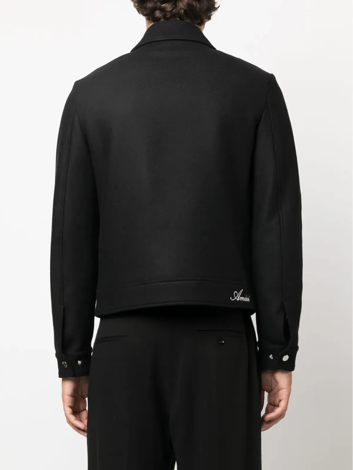 AMIRI ダイヤモンド刺繍のワークジャケット - 画像4