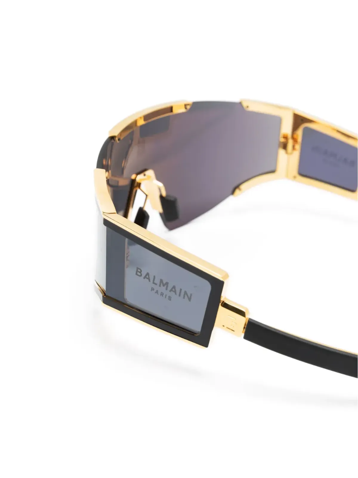 Balmain Eyewear ロゴプリント シールドフレーム サングラス - 画像3