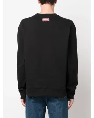 Kenzo ポピー コットン スウェットシャツ ブラック - サムネイル4