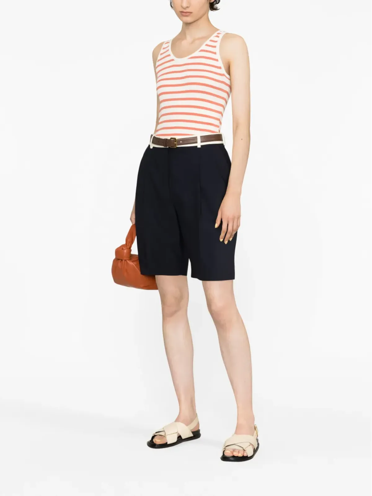 Max Mara ストライプ柄ニットタンクトップ - 画像2