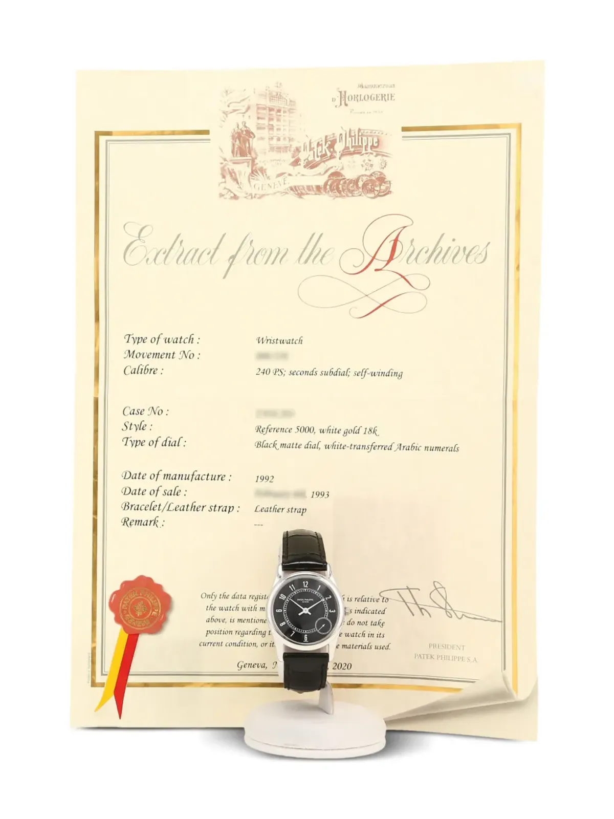 Patek Philippe Pre-Owned カラトラバ ドレスウォッチ - 画像3