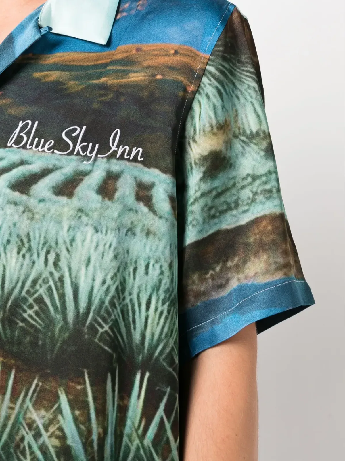 BLUE SKY INN Agave graphic-print shirt - 画像5