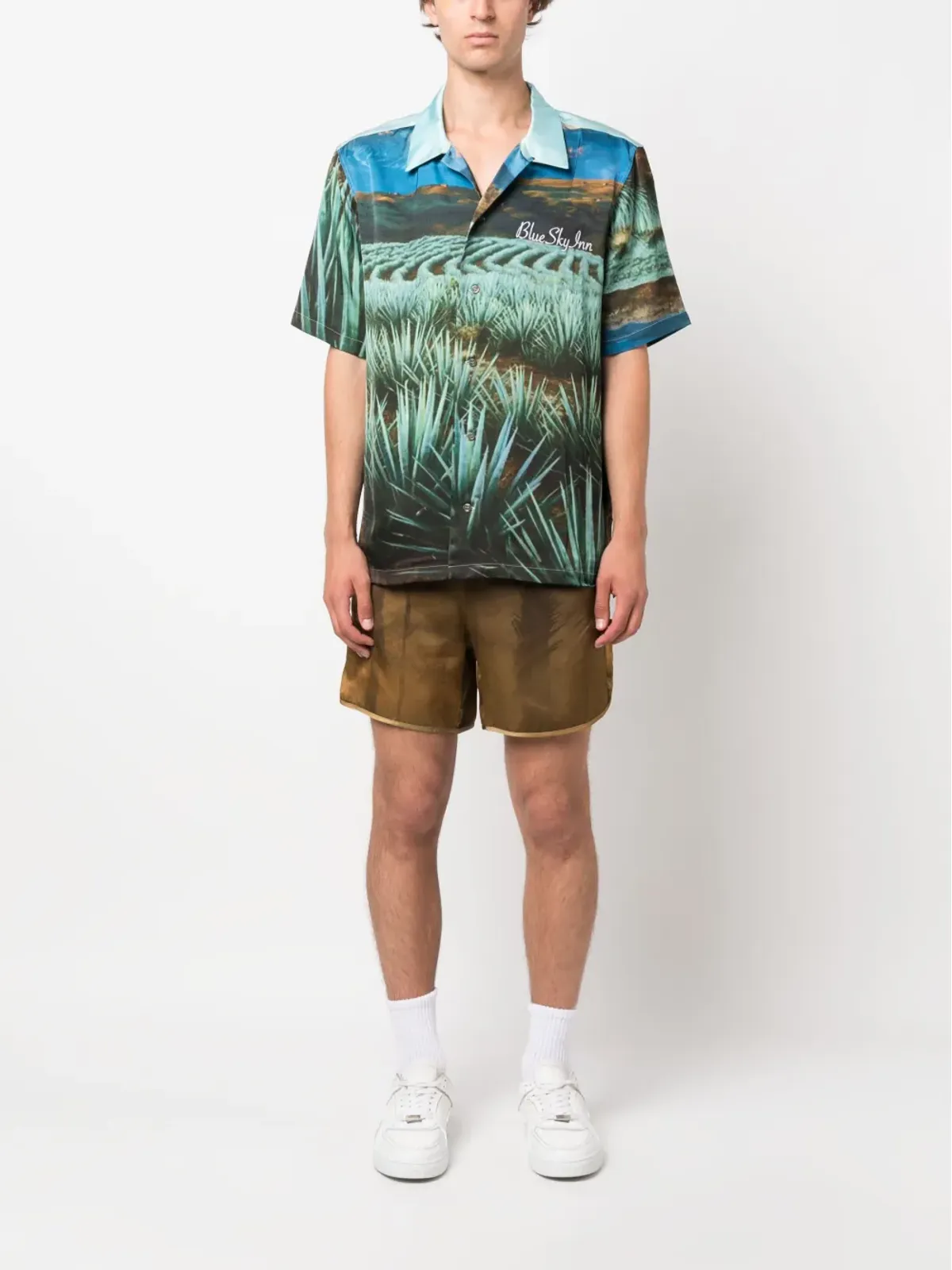 BLUE SKY INN Agave graphic-print shirt - 画像2