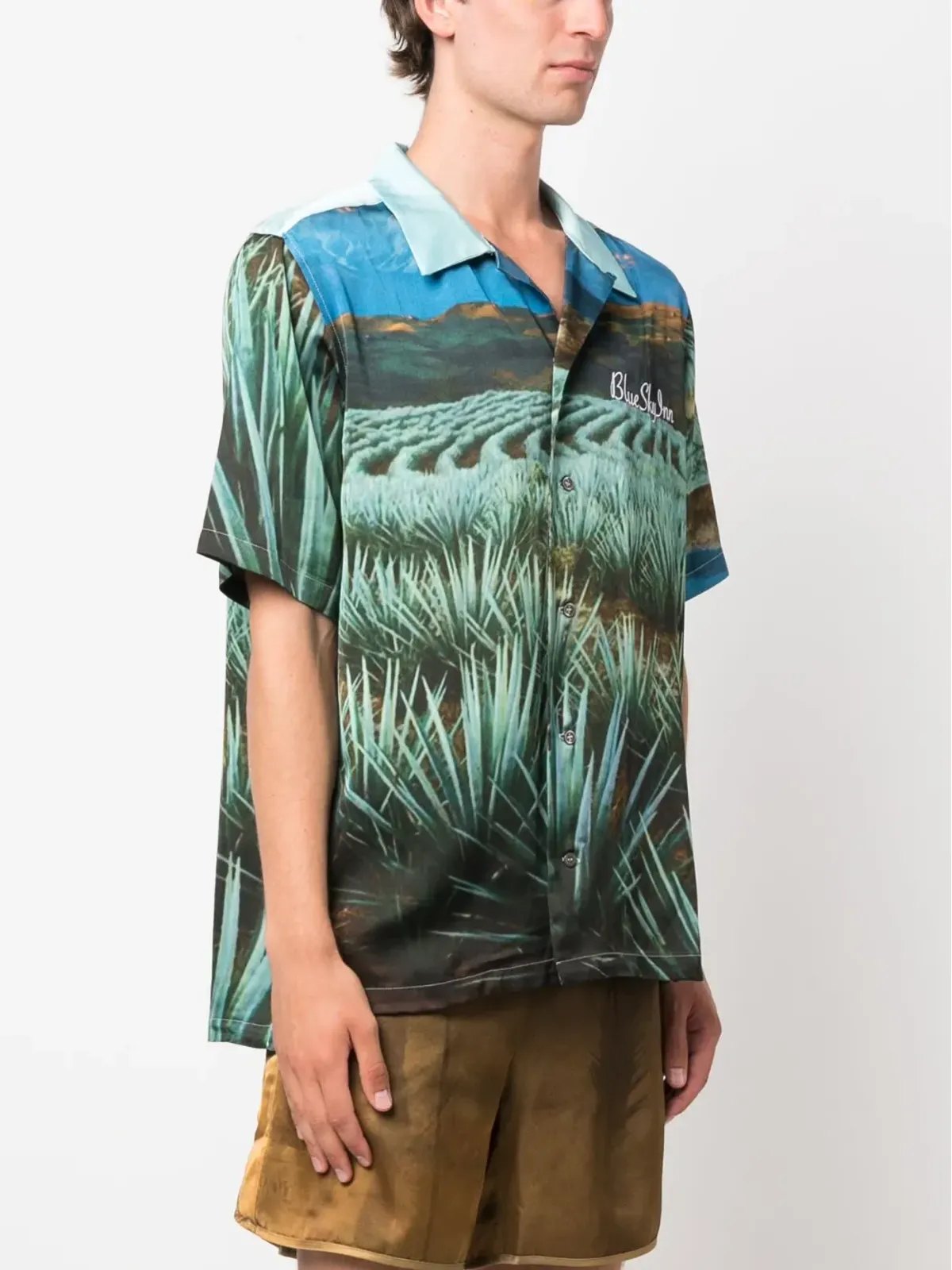 BLUE SKY INN Agave graphic-print shirt - 画像3