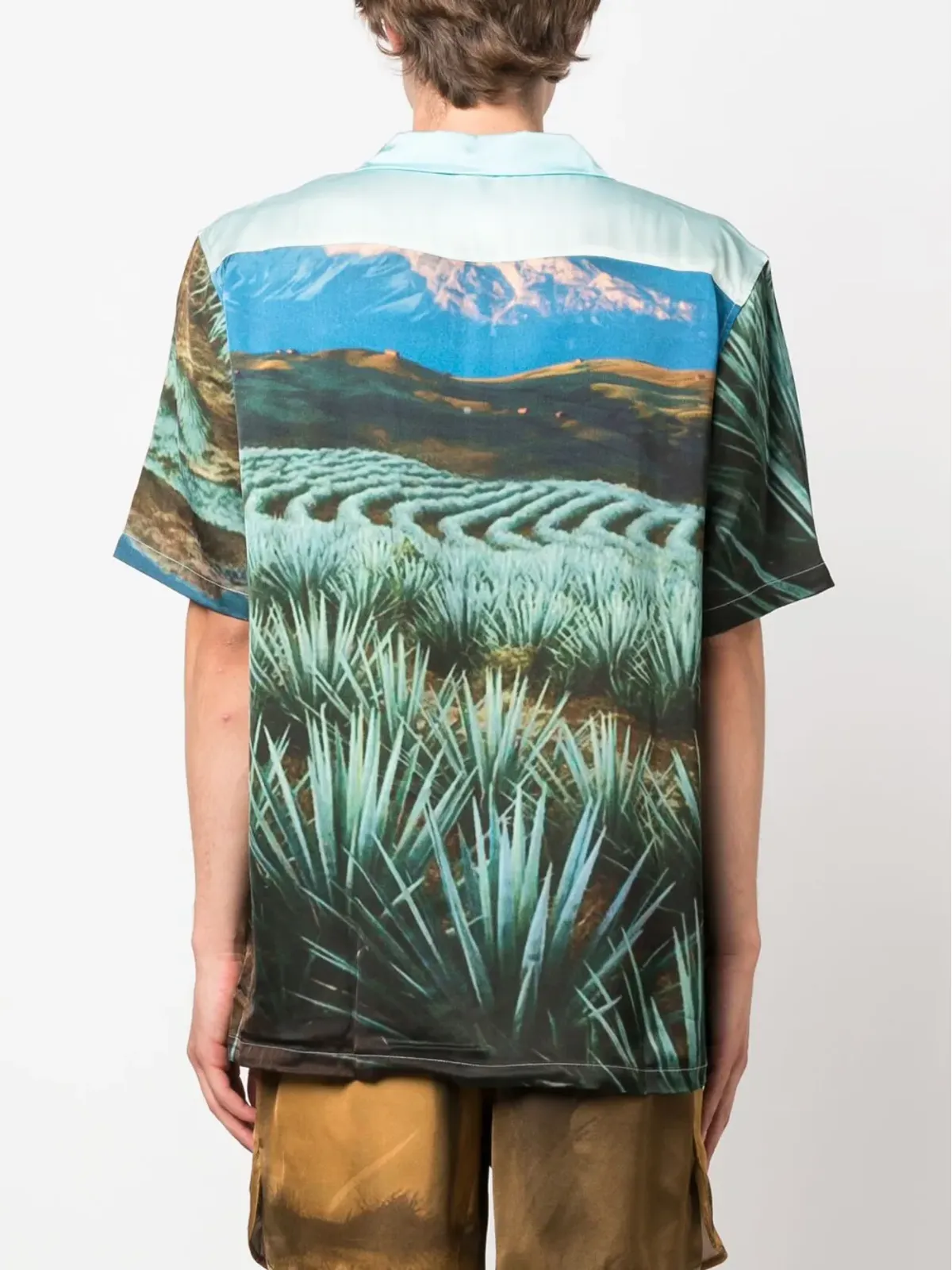 BLUE SKY INN Agave graphic-print shirt - 画像4