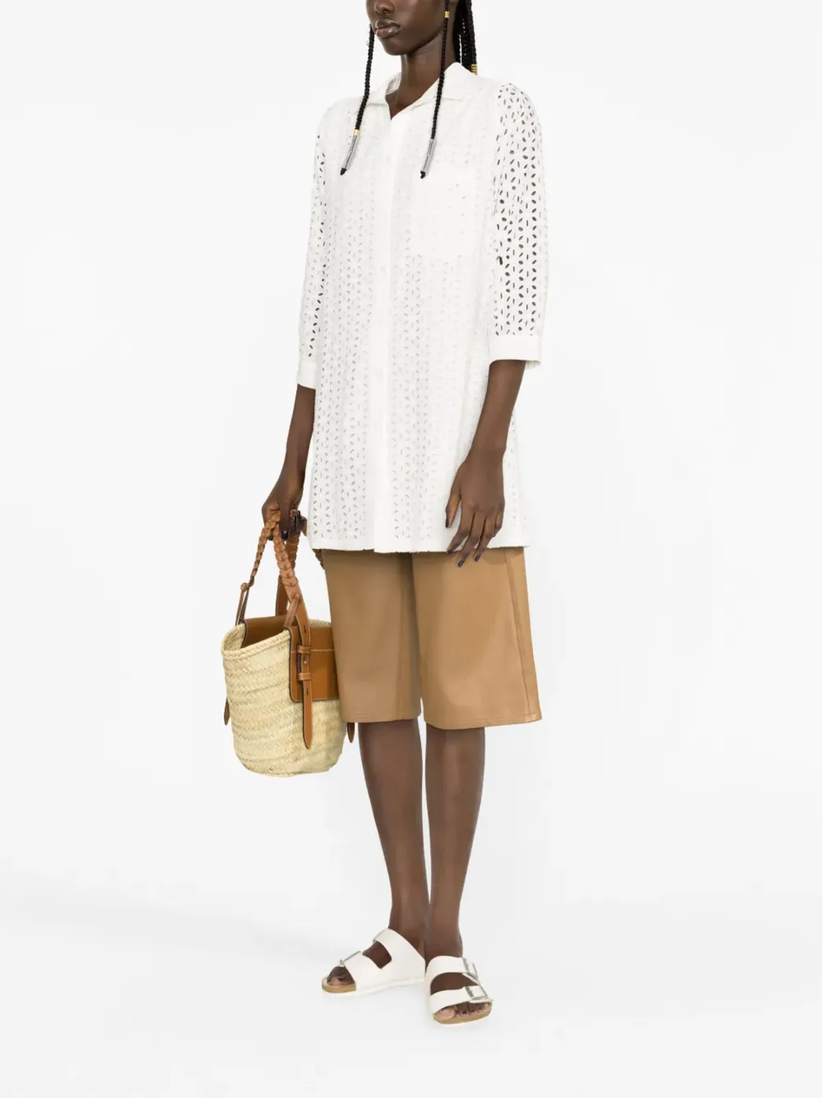 MC2 Saint Barth ヘレナ broderie anglaise シャツ - 画像2