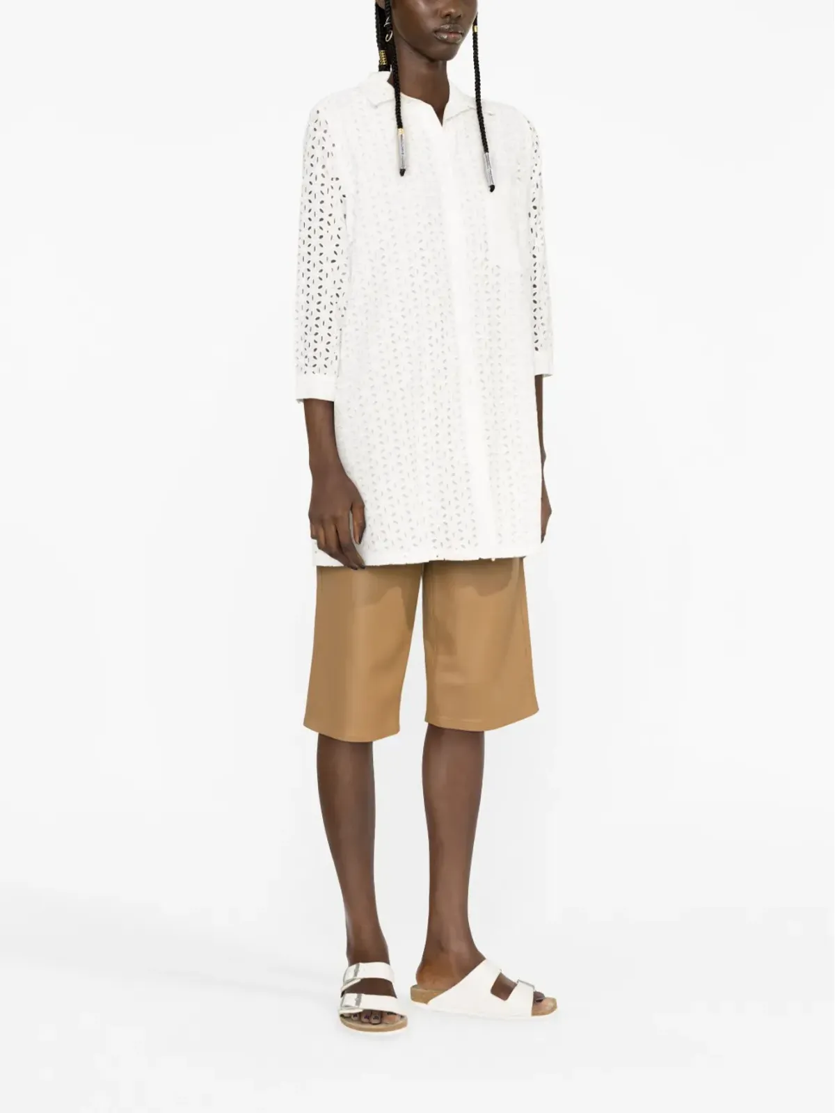 MC2 Saint Barth ヘレナ broderie anglaise シャツ - 画像3