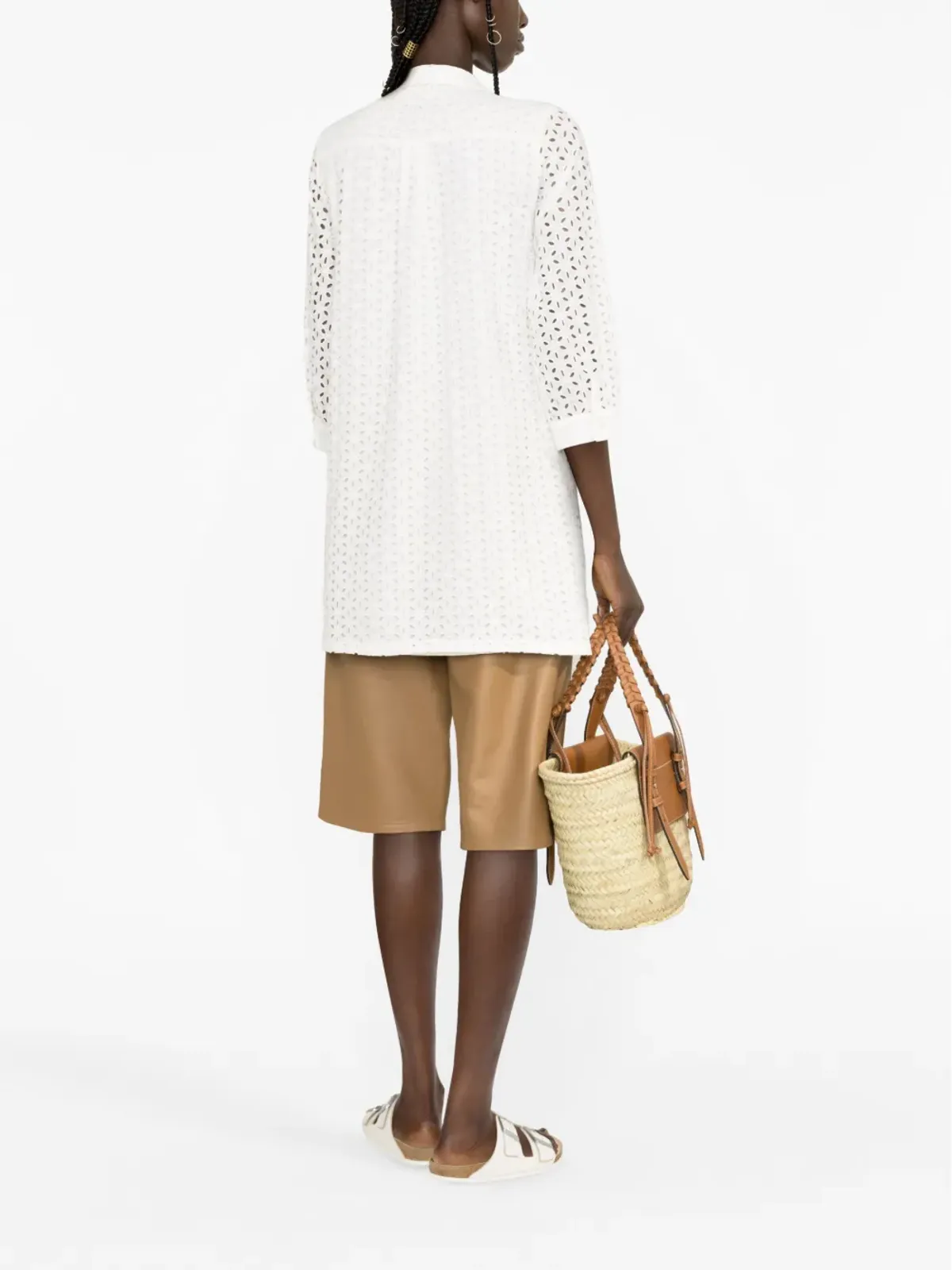 MC2 Saint Barth ヘレナ broderie anglaise シャツ - 画像4