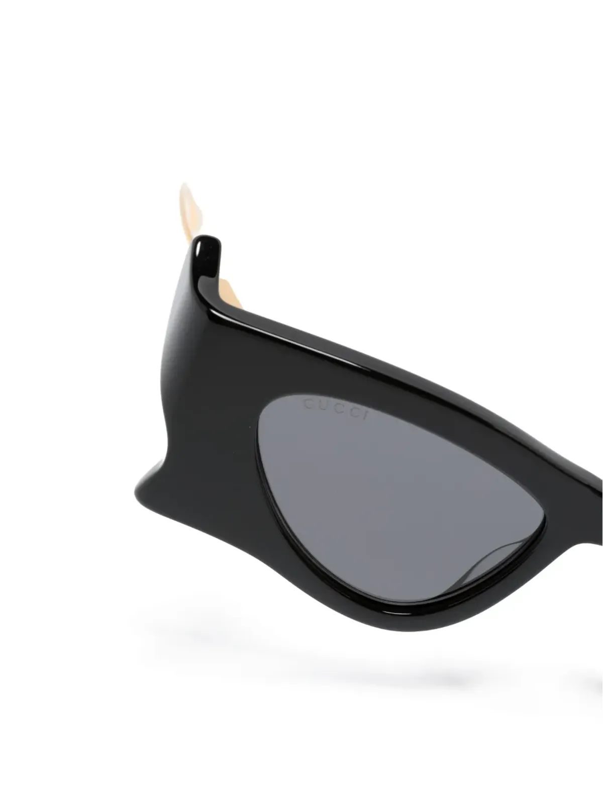 Gucci Eyewear アセテート キャットアイ サングラス - ブラック - 画像3
