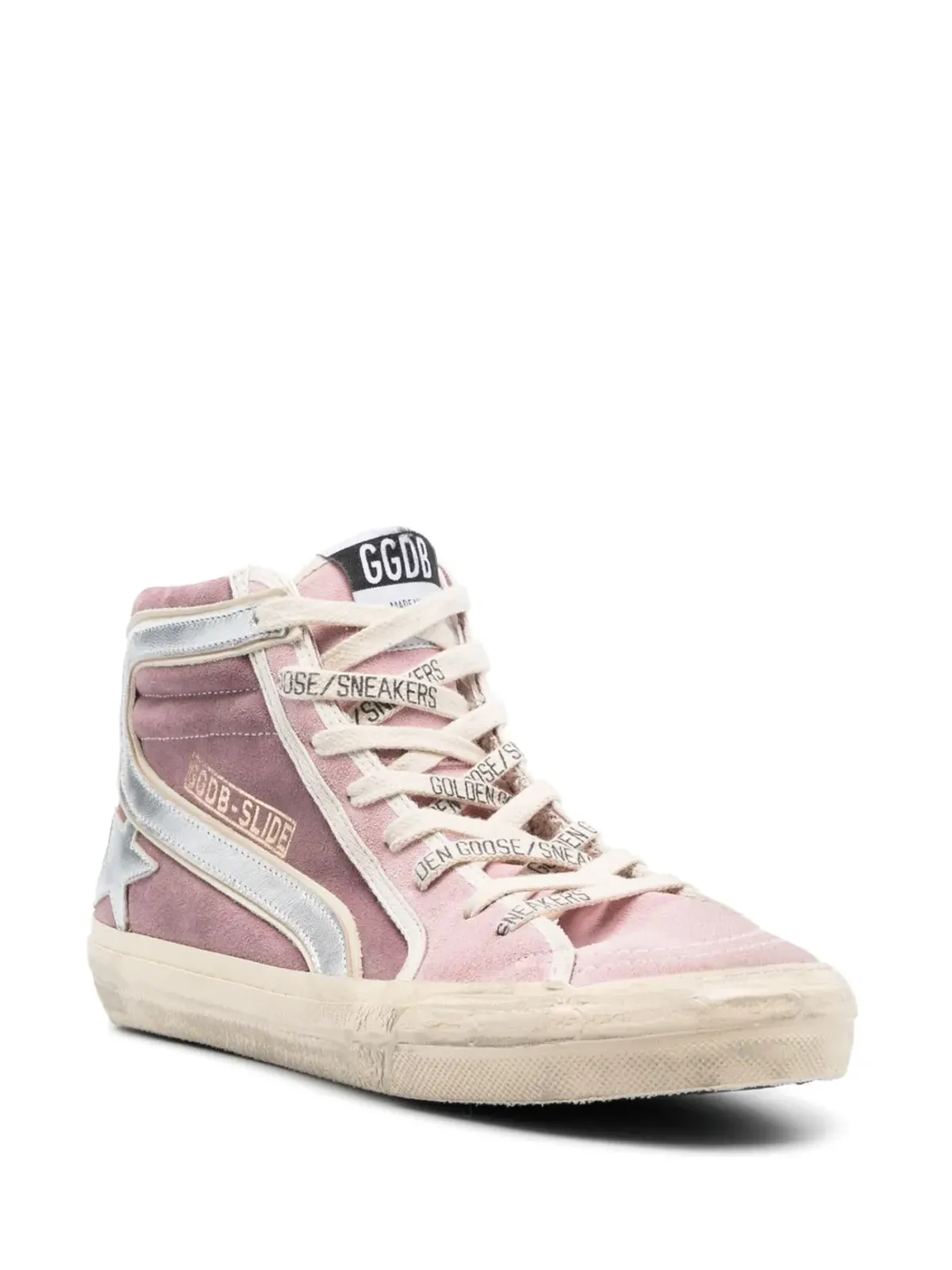 Golden Goose スライドハイトップスエードスニーカー - 画像2