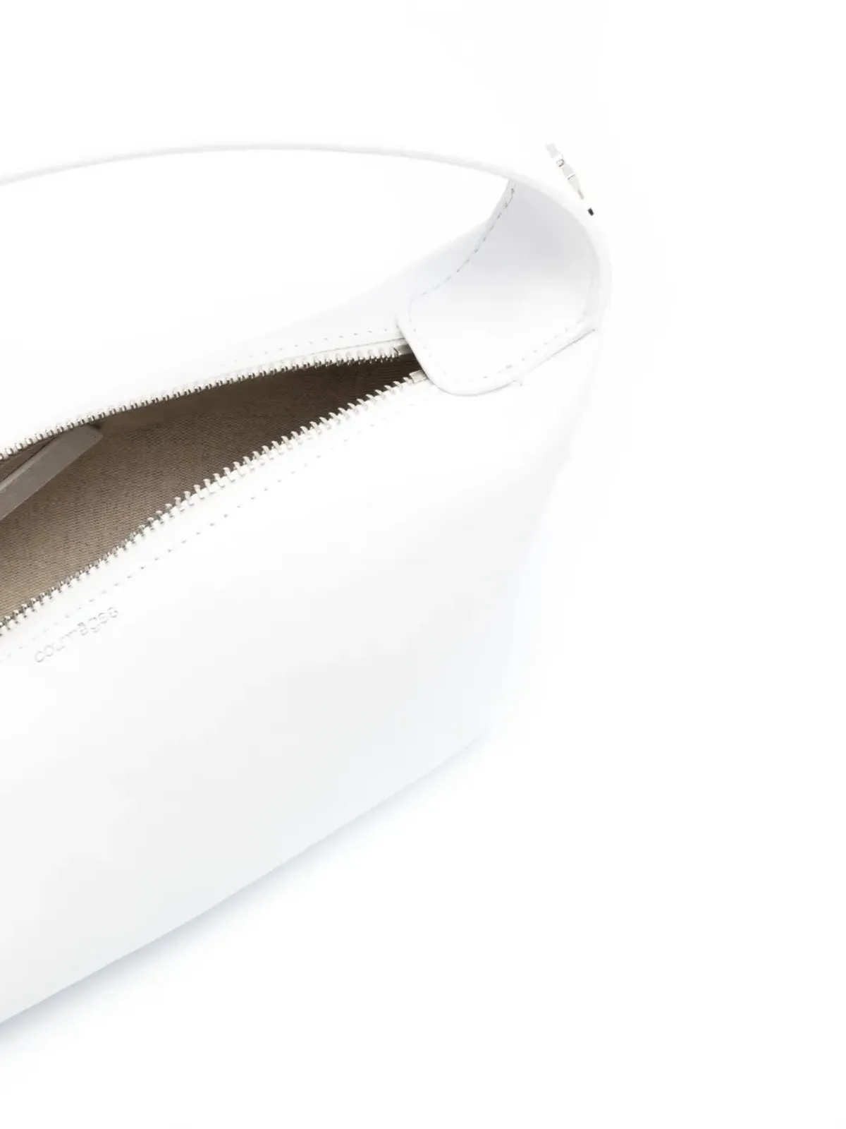 Courrèges レーサー レザーショルダーバッグ - White - 画像5