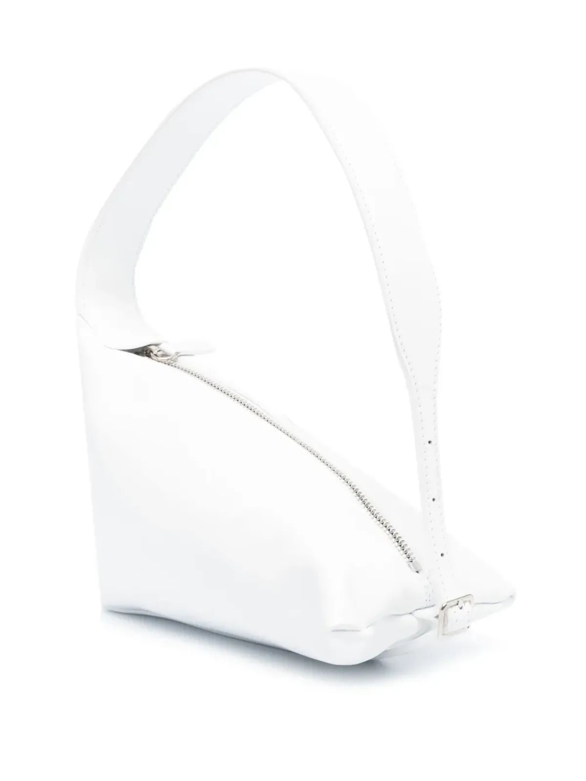 Courrèges レーサー レザーショルダーバッグ - White - 画像3