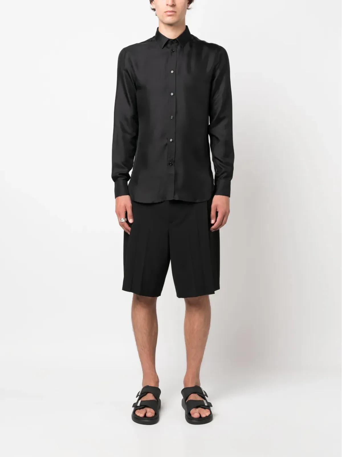 MODES GARMENTS ボタン留めシルクシャツ - 画像2