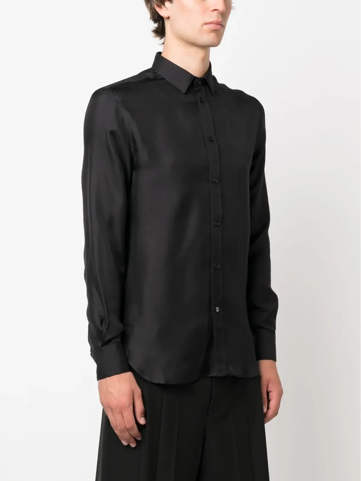 MODES GARMENTS ボタン留めシルクシャツ - 画像4