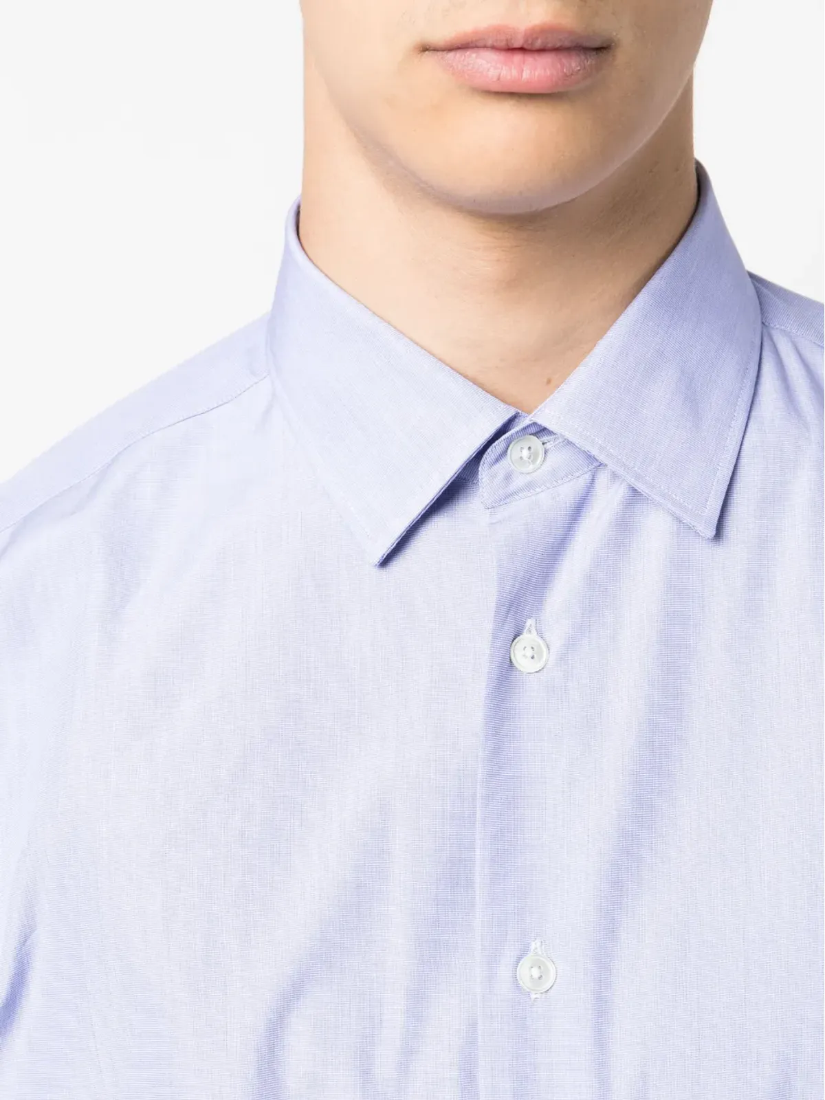 Paul Smith 長袖コットンシャツ - ブルー - 画像5