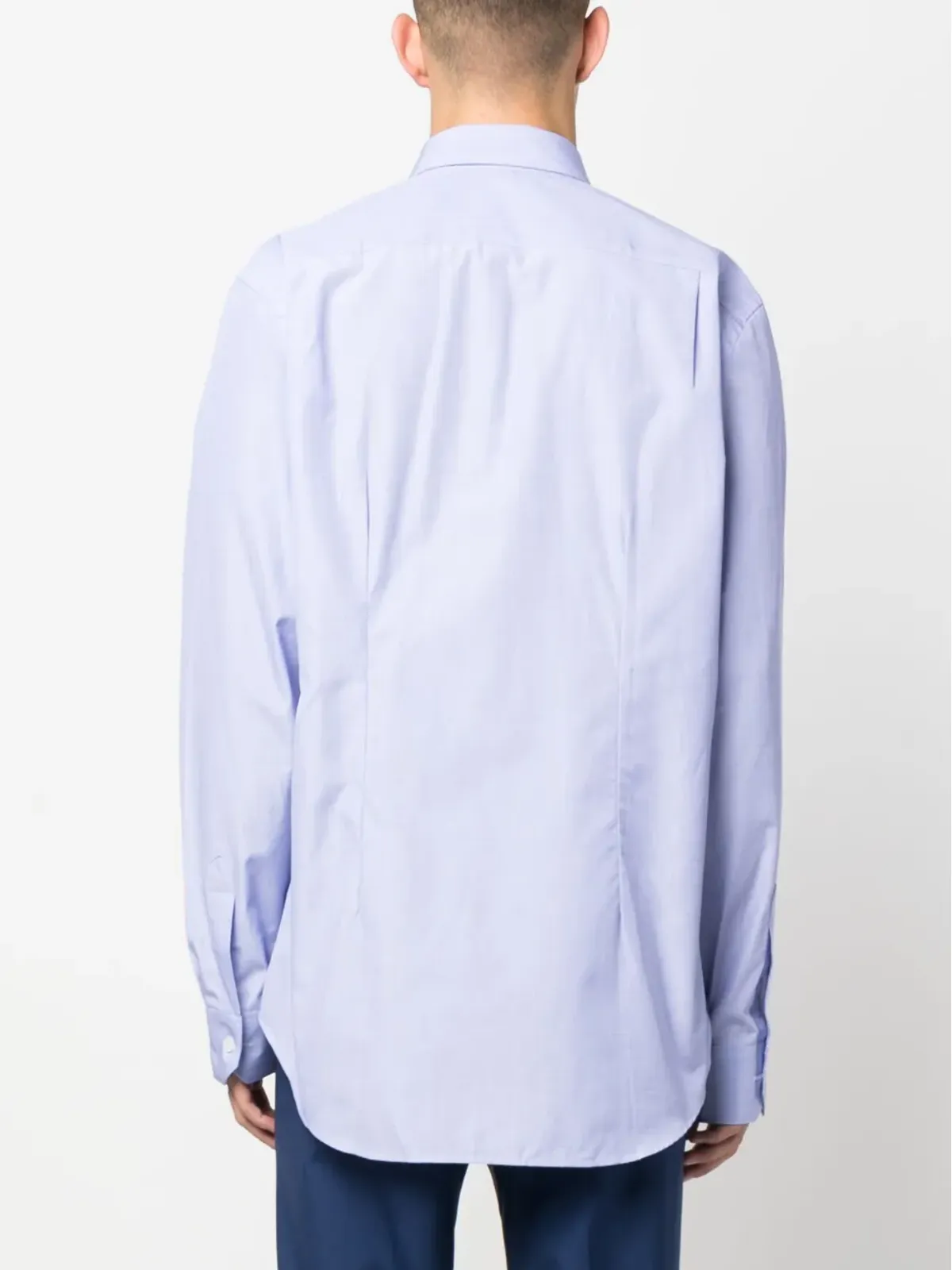 Paul Smith 長袖コットンシャツ - ブルー - 画像4