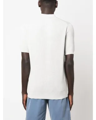 Brunello Cucinelli リブニットTシャツ - Grey - サムネイル4