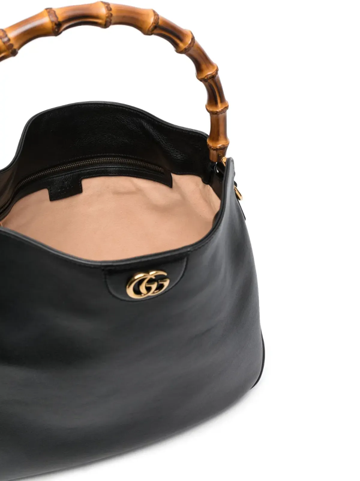 Gucci ダイアナ レザー トートバッグ - ブラック - 画像5