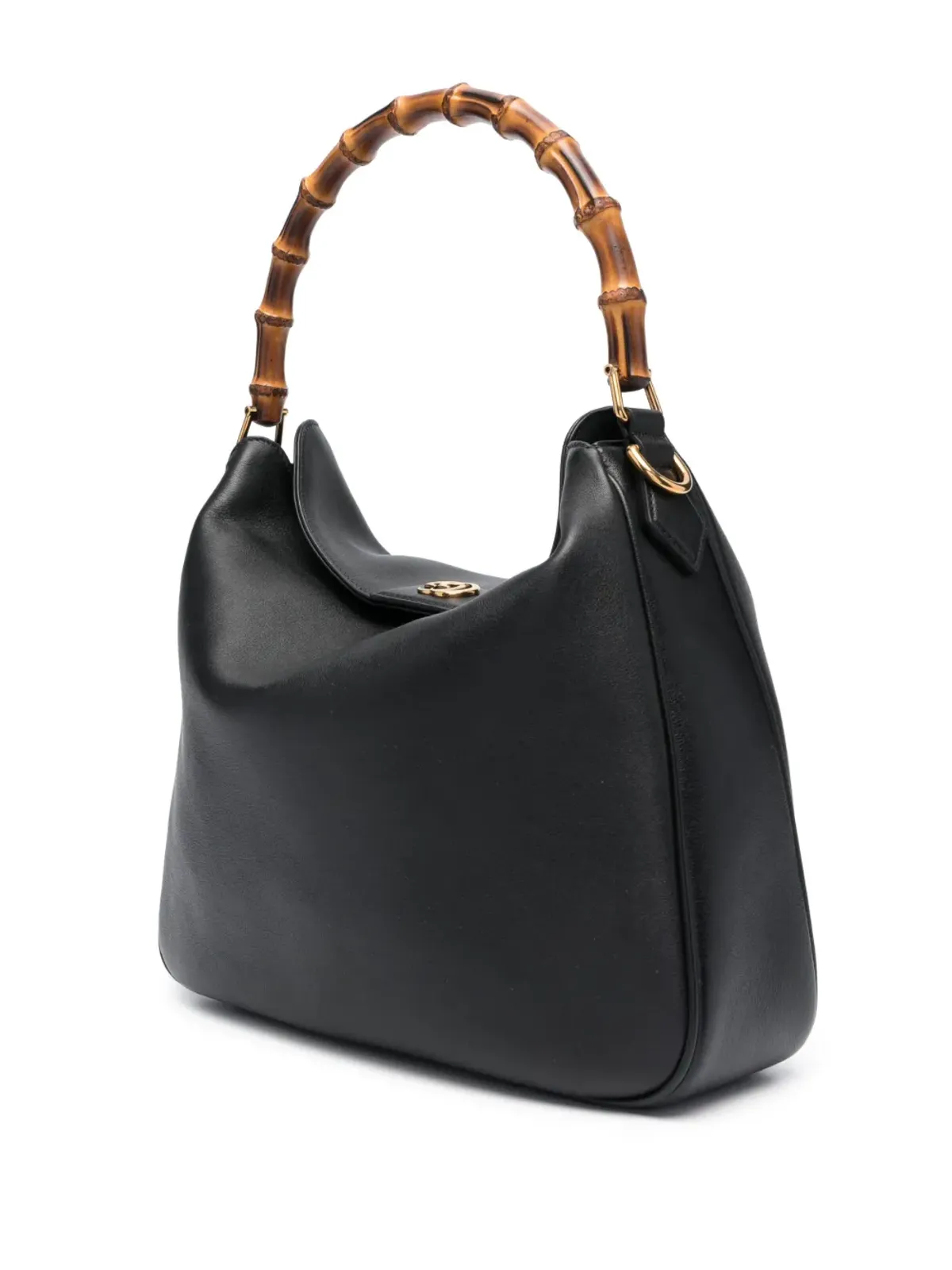 Gucci ダイアナ レザー トートバッグ - ブラック - 画像3
