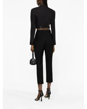 Alexander McQueen クロップドウールパンツ - サムネイル4