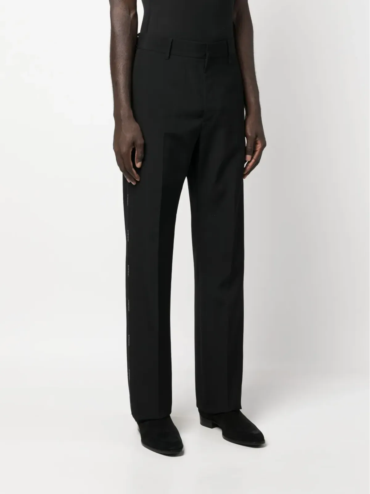 Givenchy ロゴテープ入り テーラードパンツ - ブラック - 画像3