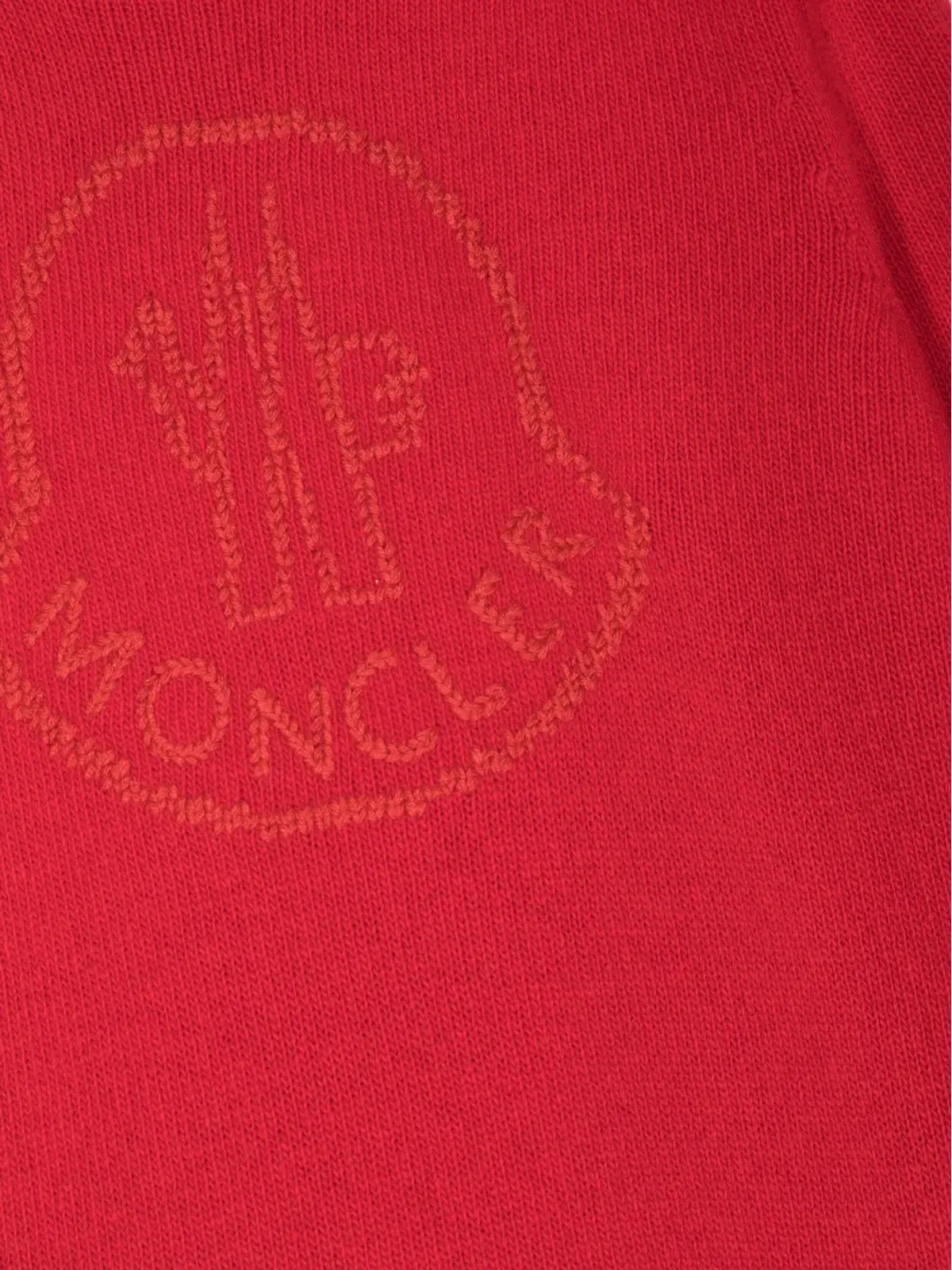 Moncler Enfant ロゴ刺繍 ヴァージンウール ニットドレス - 画像3