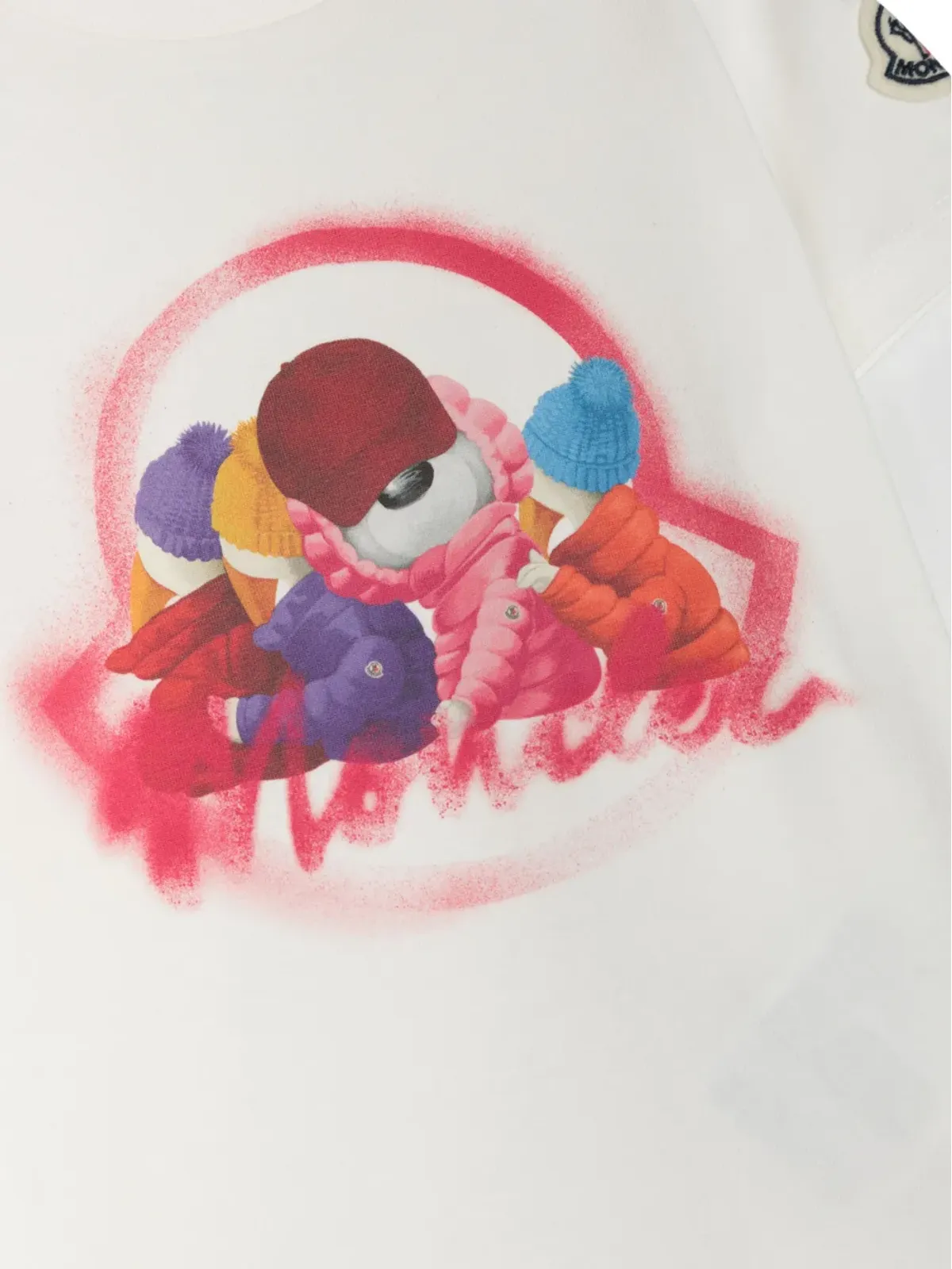 Moncler Enfant グラフィックプリント コットン混紡 Tシャツ - 画像3