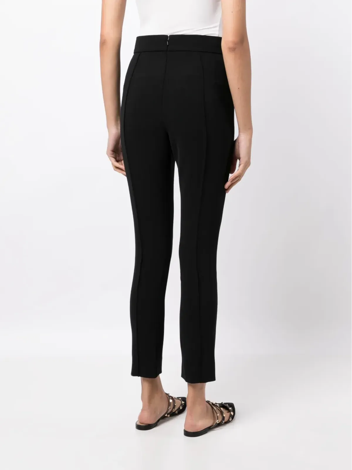 Carolina Herrera ハイウエスト クロップドパンツ - ブラック - 画像4