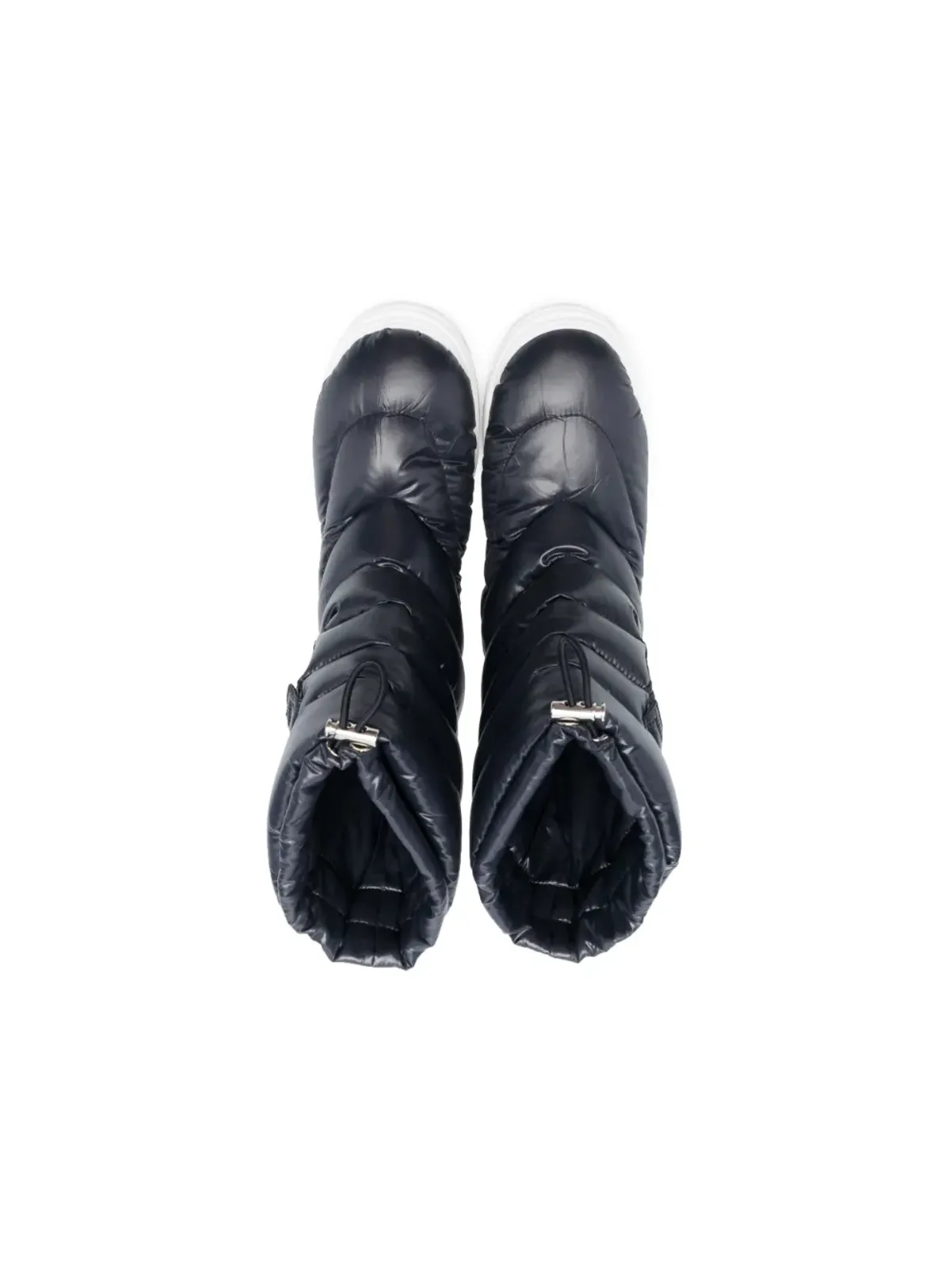 Moncler Enfant ロゴパッチ付きキルティングスノーブーツ - 画像3