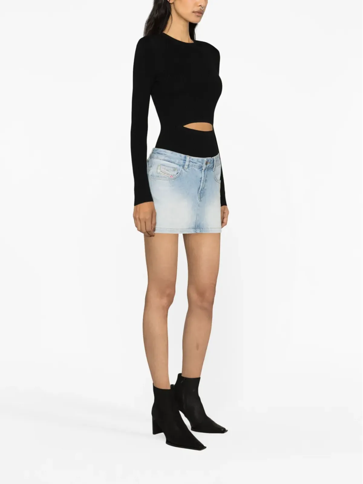 Diesel M-Peris 切り抜きニットトップ - 画像3