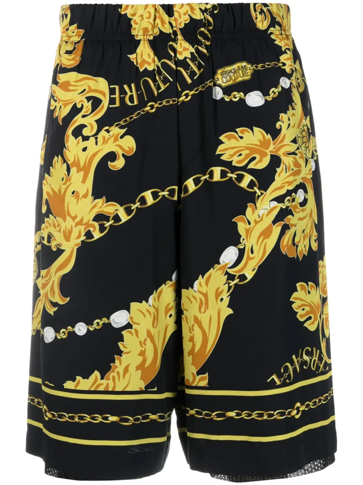 Versace Jeans Couture Baroccoプリント ドロップクロッチショーツ - 画像1