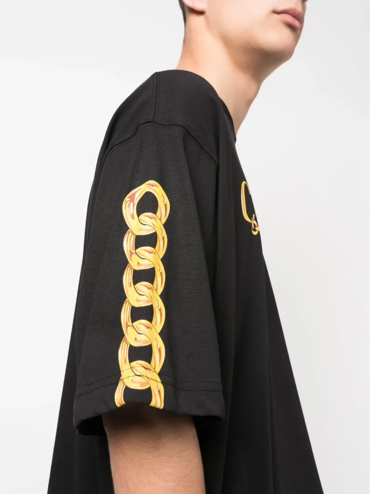 Versace Jeans Couture チェーンリンク コットン Tシャツ - 画像5