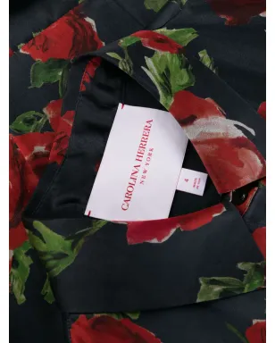 Carolina Herrera 花柄プリント ベルト付きシルクシャツドレス - サムネイル2