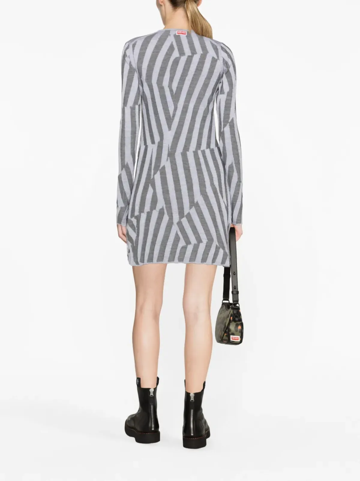 Kenzo ジオメトリックニットミニドレス - 画像4