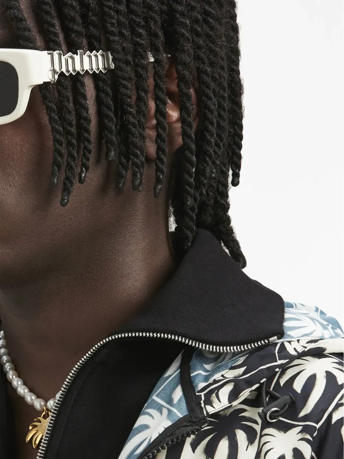 Palm Angels Eyewear ポージー 長方形フレーム サングラス - 画像3