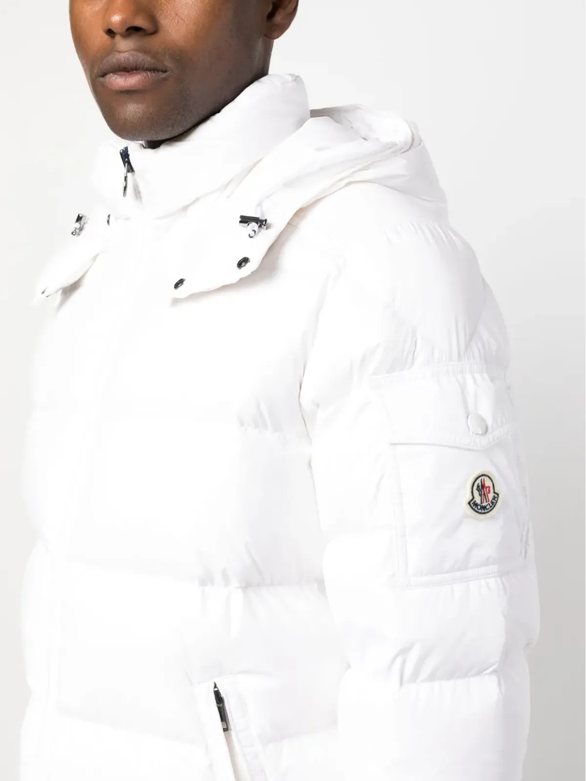 Moncler マヤ フード付きダウンジャケット（ホワイト） - 画像5