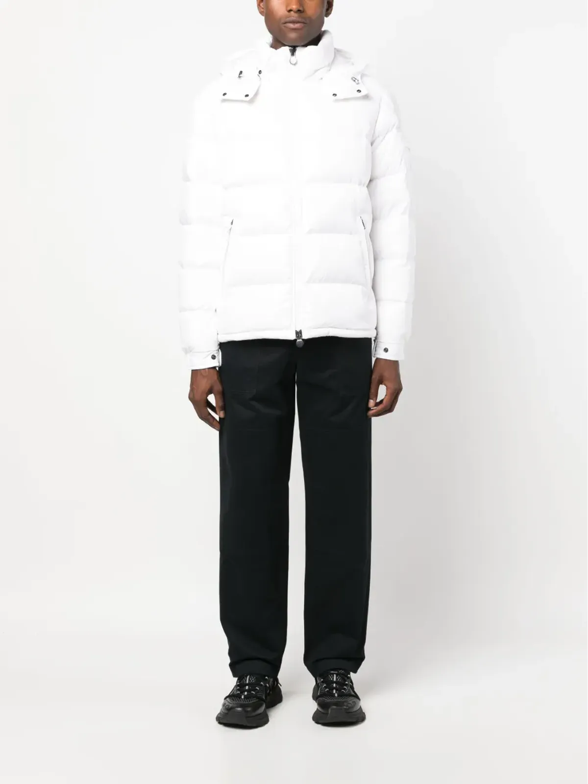 Moncler マヤ フード付きダウンジャケット（ホワイト） - 画像2