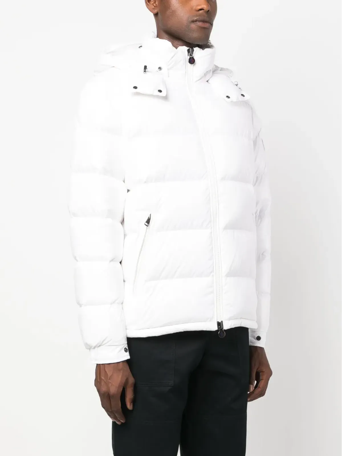 Moncler マヤ フード付きダウンジャケット（ホワイト） - 画像3