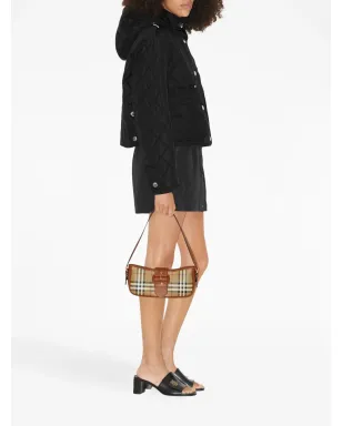 Burberry detachable-hood diamond-quilted jacket - Black - サムネイル3