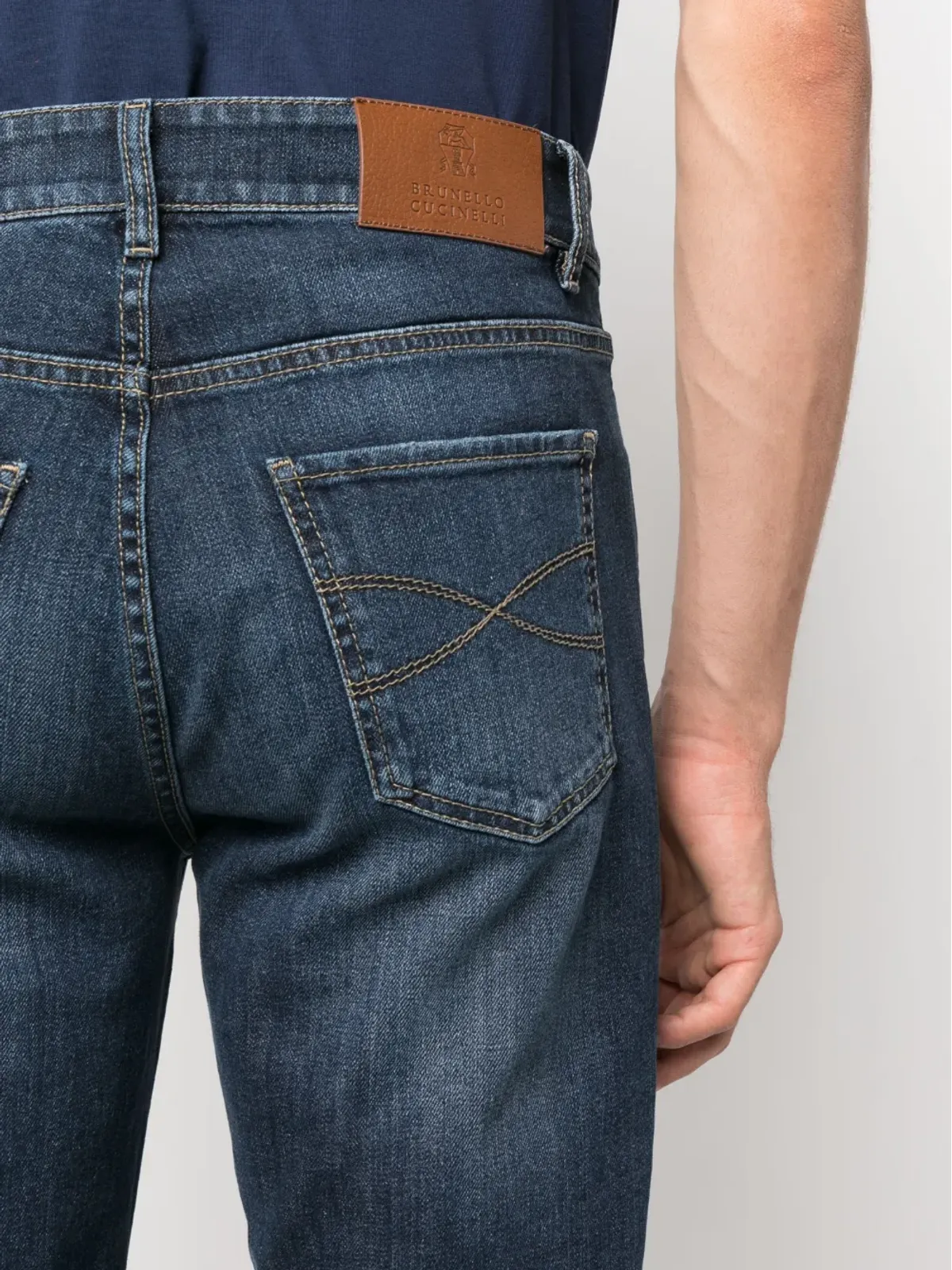 Brunello Cucinelli ミドルライズ コットン デニム ジーンズ - 画像5