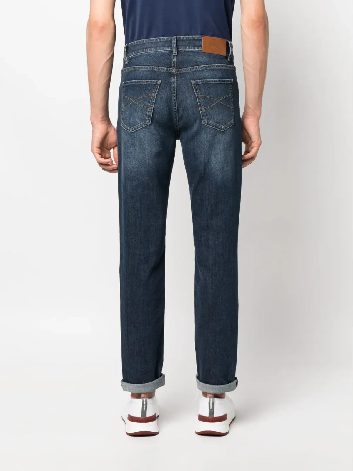 Brunello Cucinelli ミドルライズ コットン デニム ジーンズ - 画像4