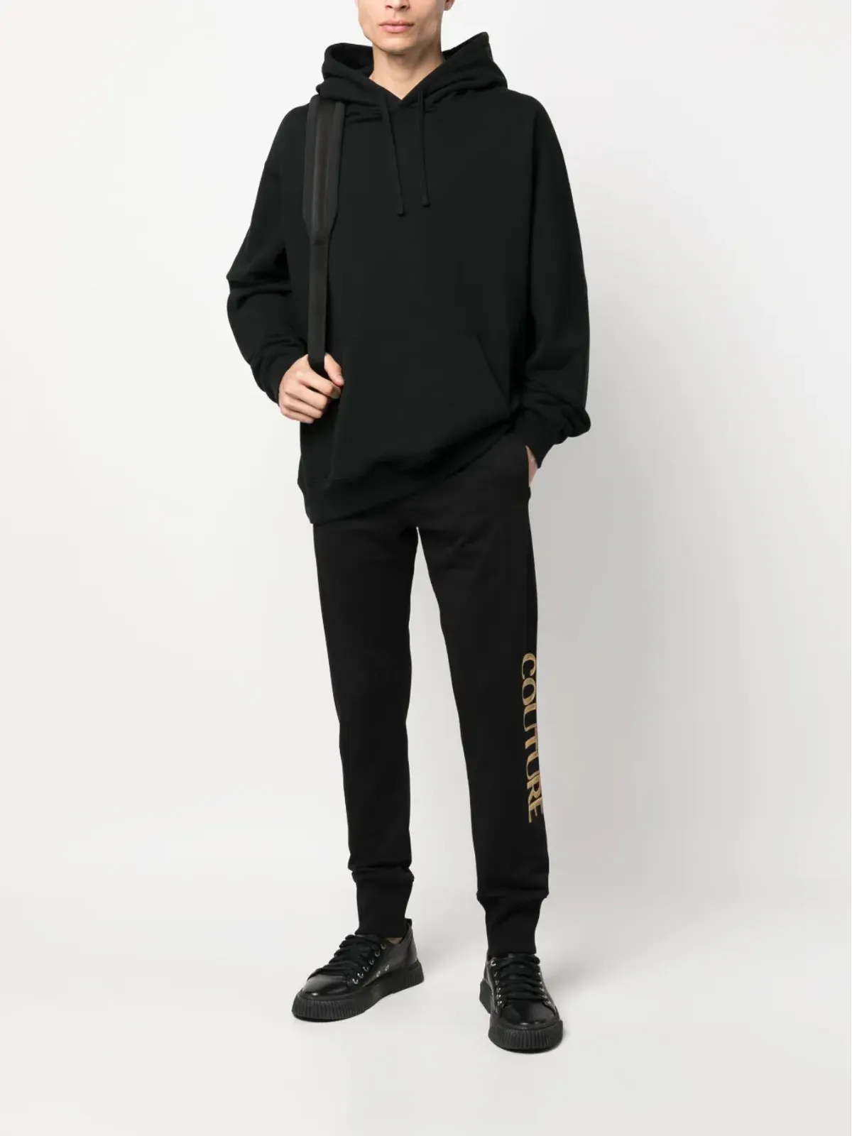Versace Jeans Couture ロゴプリント トラックパンツ - ブラック - 画像2