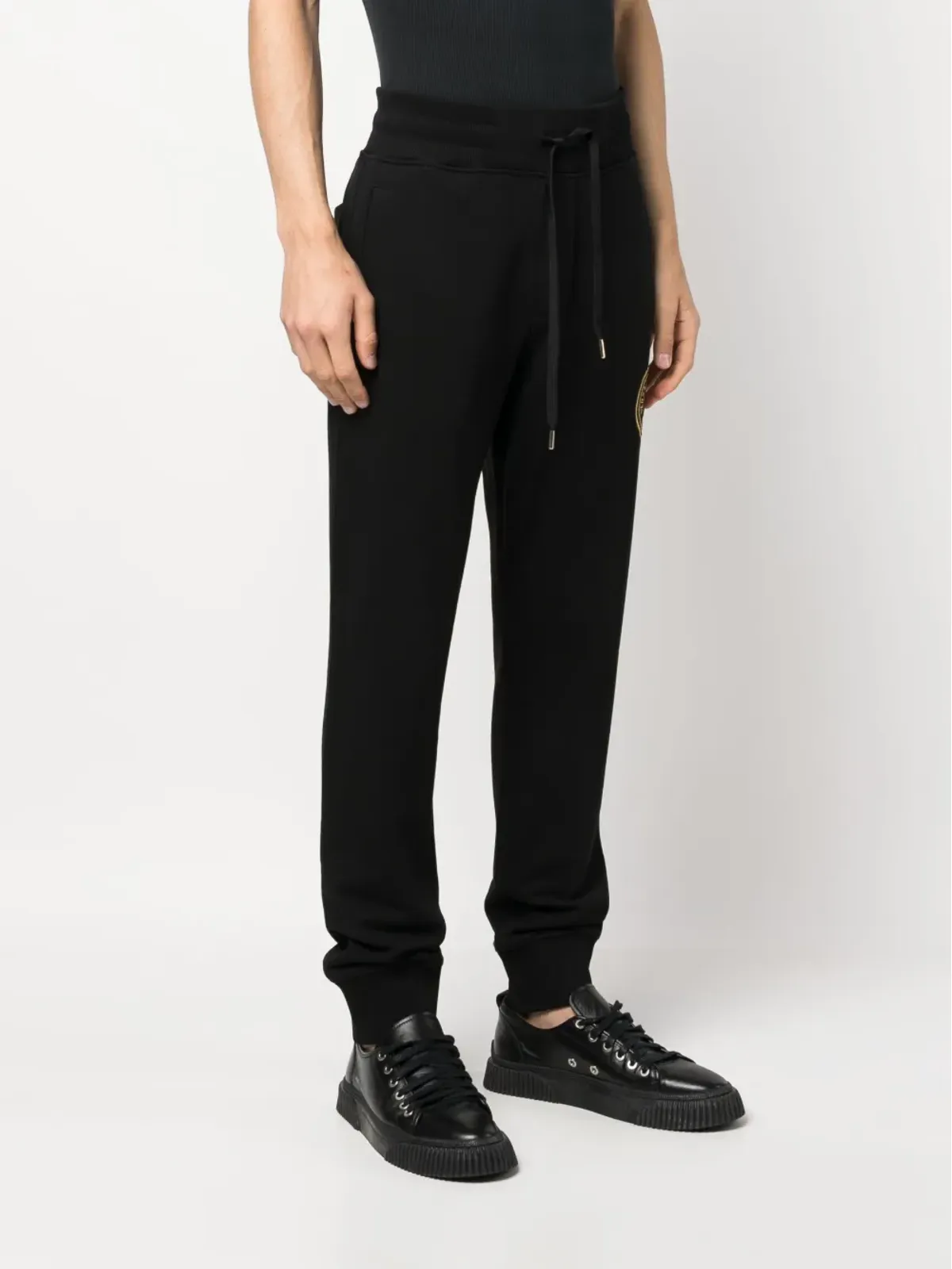 Versace Jeans Couture ロゴ刺繍入りコットン・トラックパンツ - 画像3